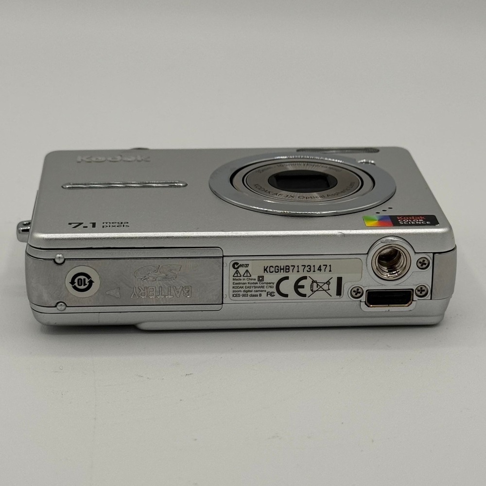 Kodak EasyShare C763 Silver 7.1MP Digital Camera 3x Optical Zoom Vintage Y2K - Picture 4 of 7
